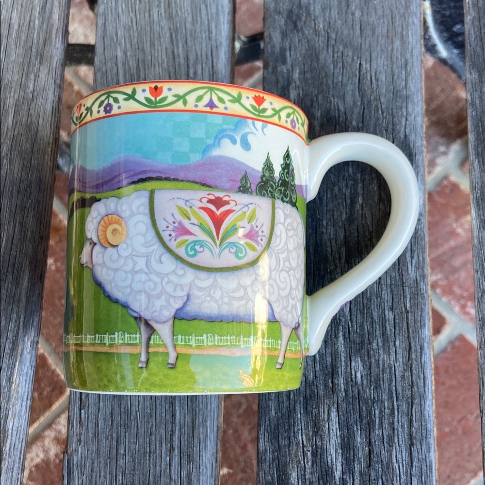Jim Shore barnyard Sheep Design Mug